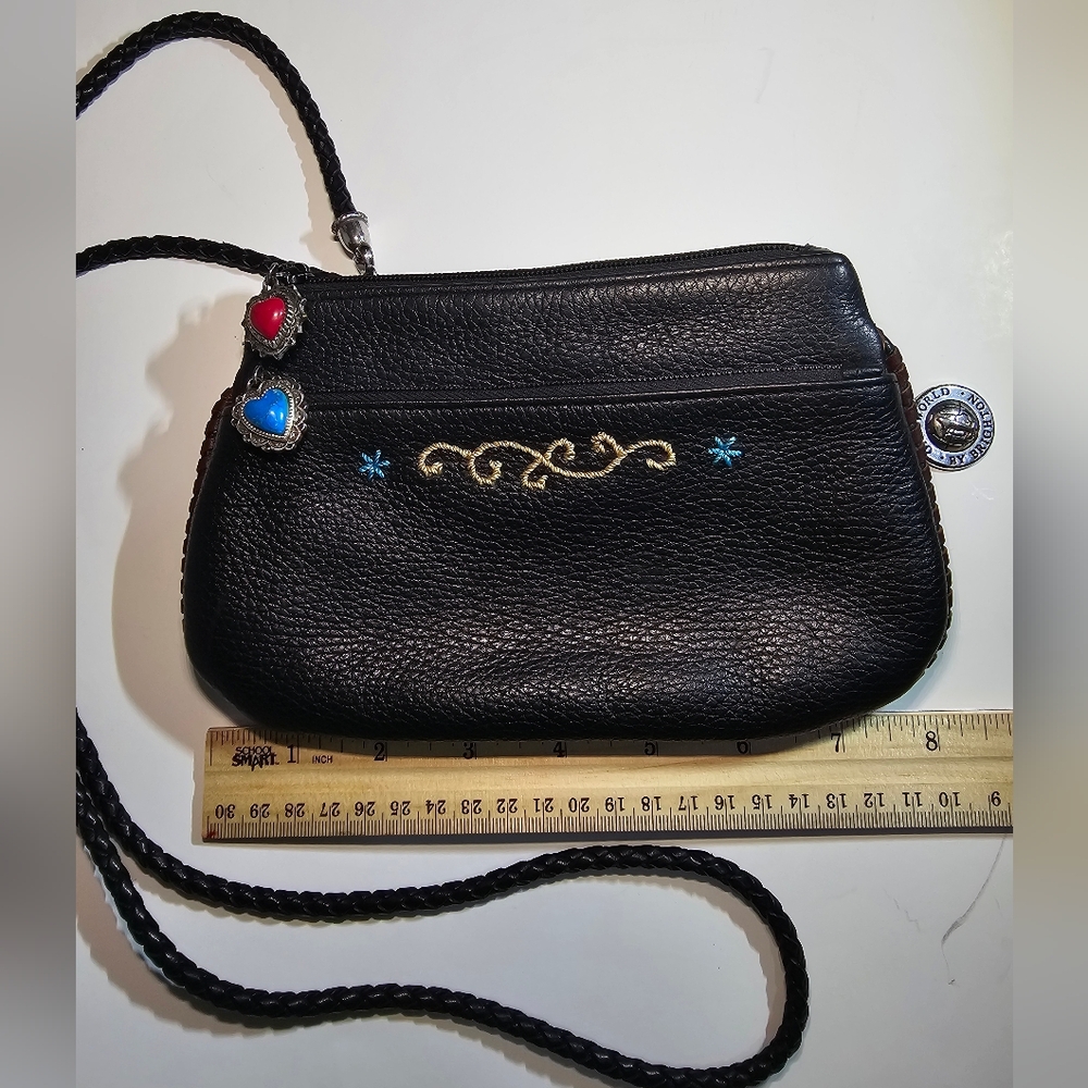 ​🏷️VTG 90s BRIGHTON Leather Crossbody -EUC